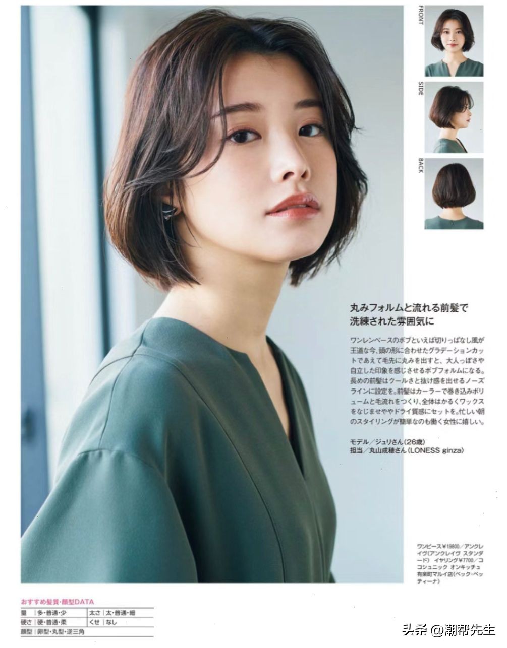 日式短发发型40-50岁,女性自来卷适合的短发造型