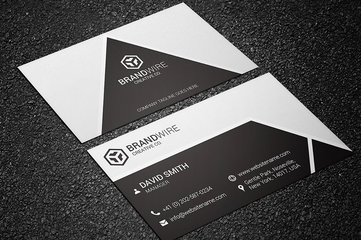 商务名片设计欣赏极致留白,高级商务简约名片设计