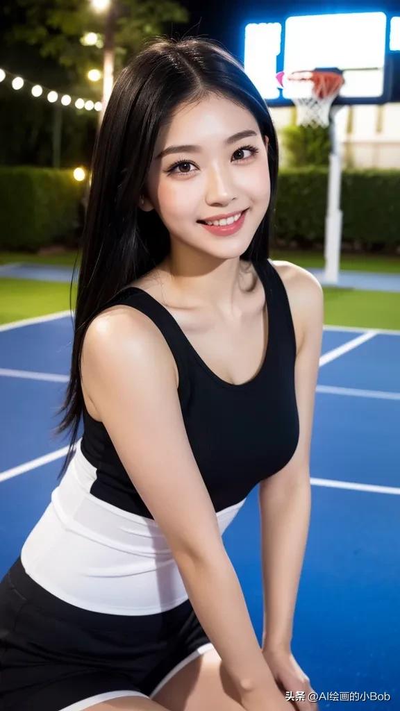 ai画打篮球女生图片,ai绘画女生打篮球教程