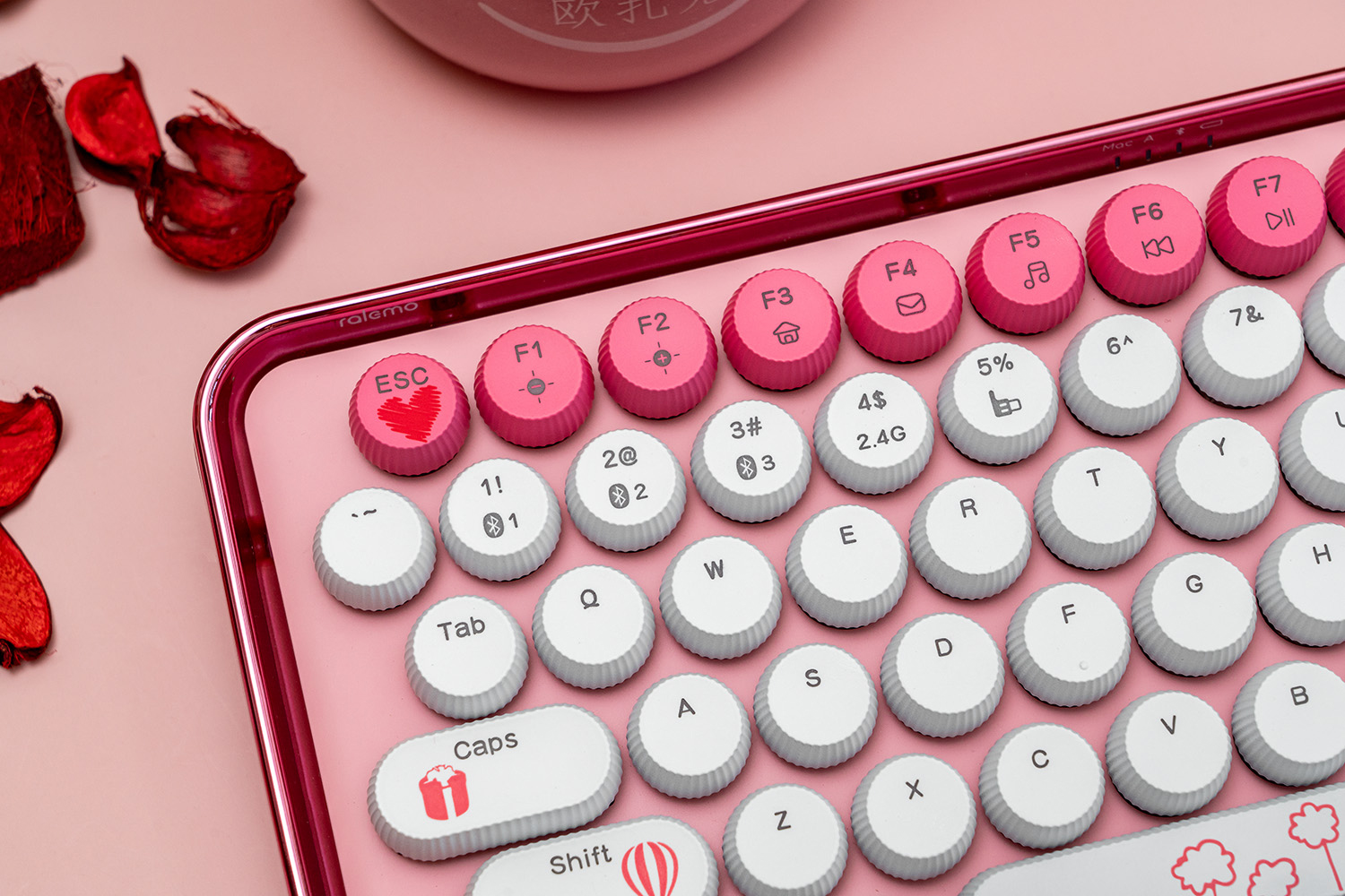 雷柏ralemopre5新春版机械键盘,雷柏ralemopre5圣诞定制版