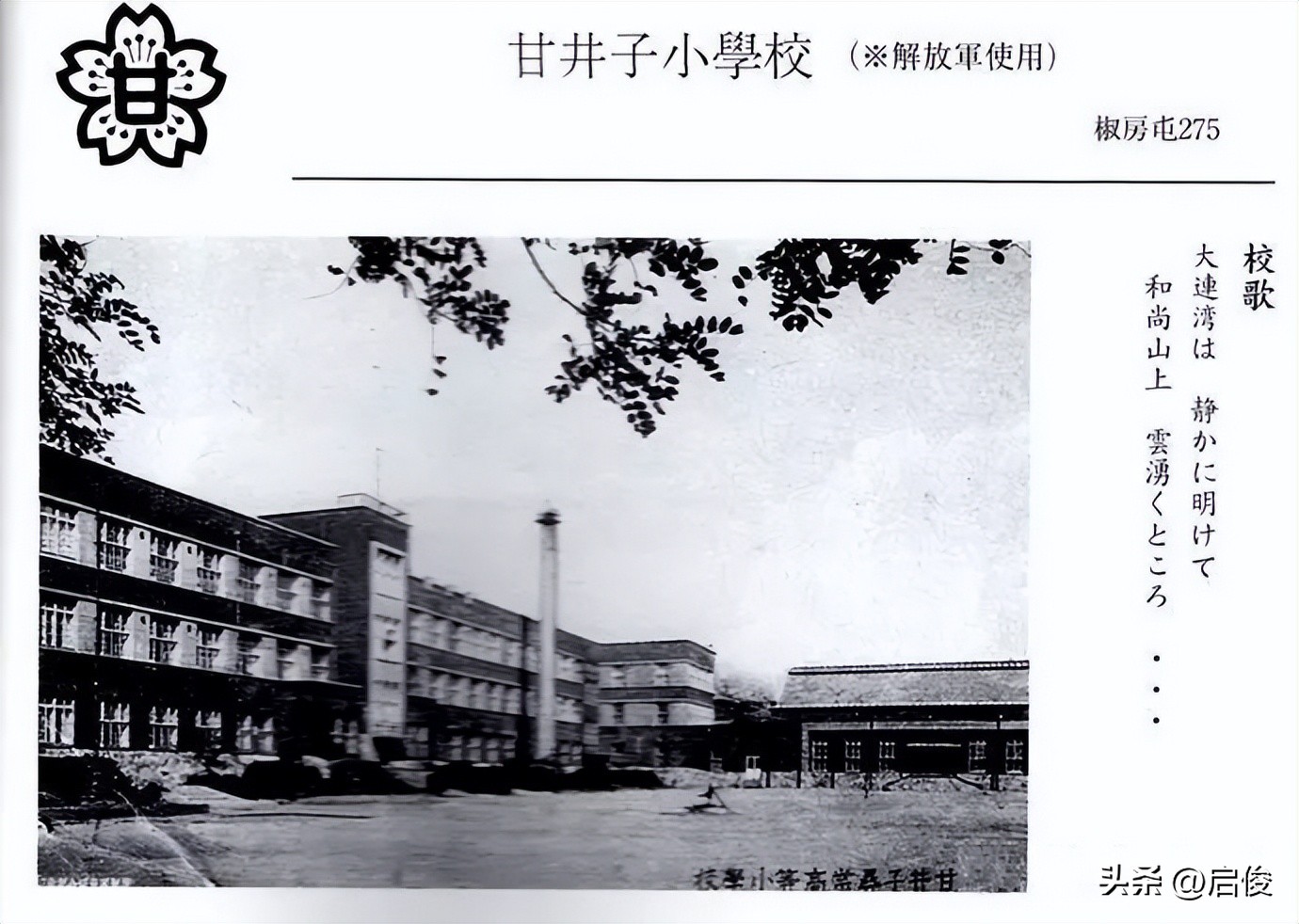 大连日本学校解放前,大连建立最早小学