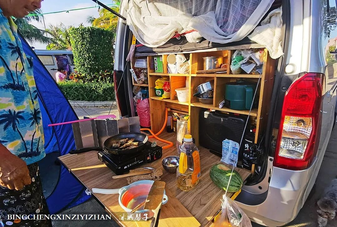 海南九所房车露营基地,三轮车自驾游穷游海南