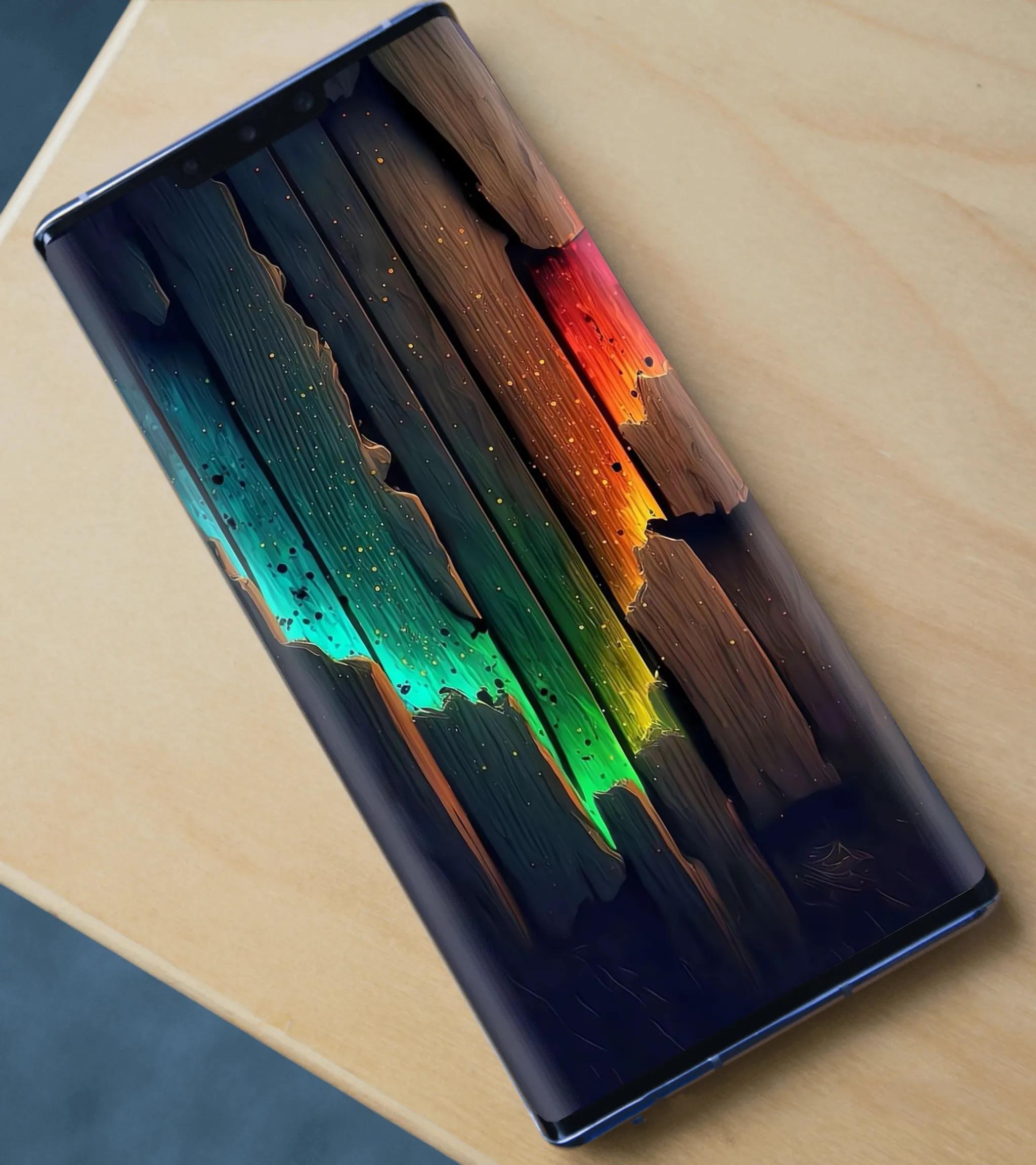 鲜艳色彩拼图手机壁纸,色彩堆叠手机壁纸