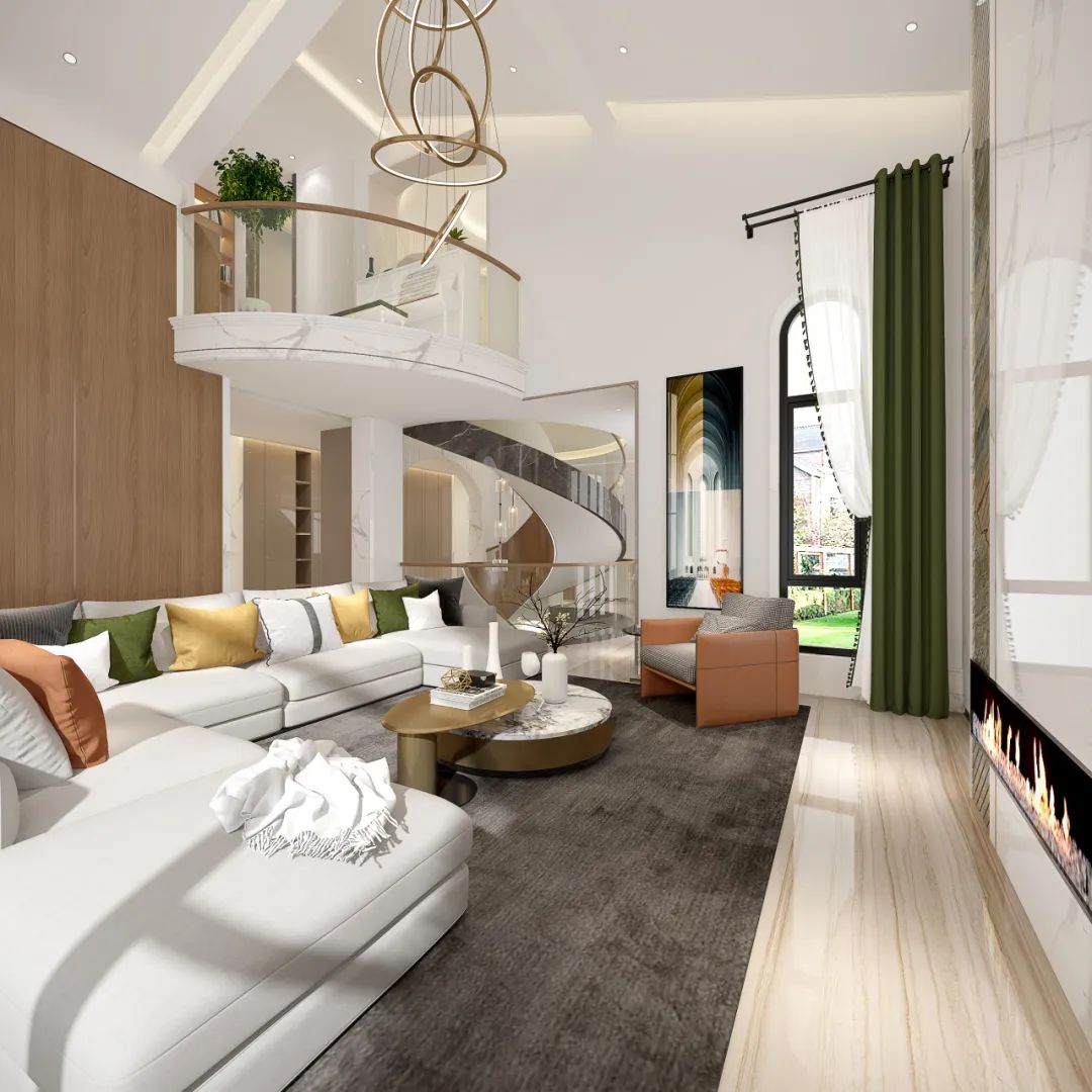 别墅挑空客厅怎么介绍,挑空客厅豪宅