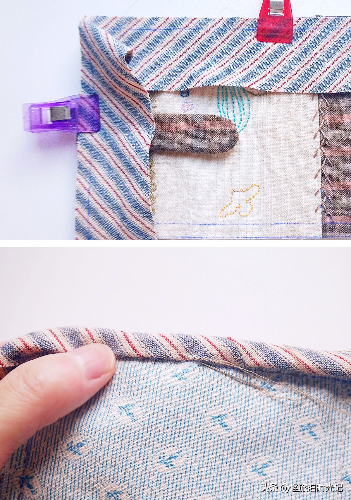 自制多层布艺钱包,自制钱包布艺