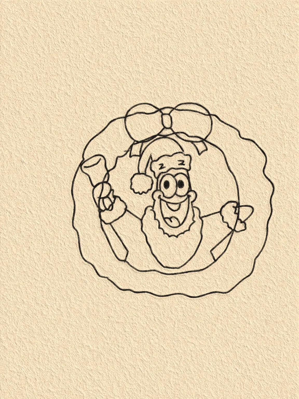 圣诞节送闺蜜的画,给闺蜜的圣诞节绘画