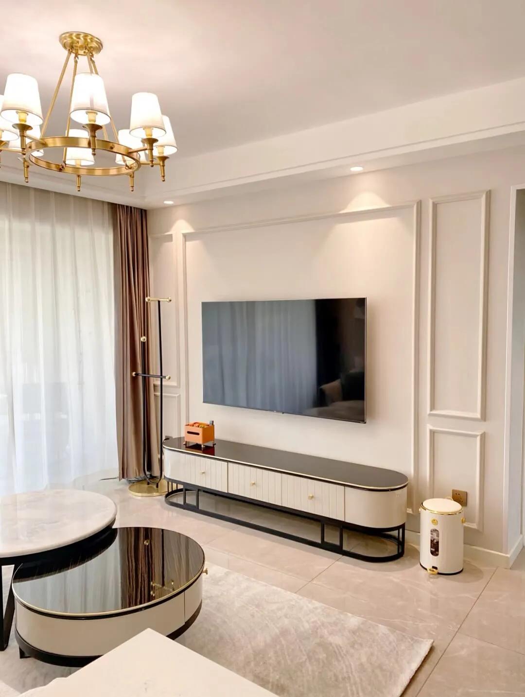 简单隐形门电视背景墙,30平小户型电视背景墙