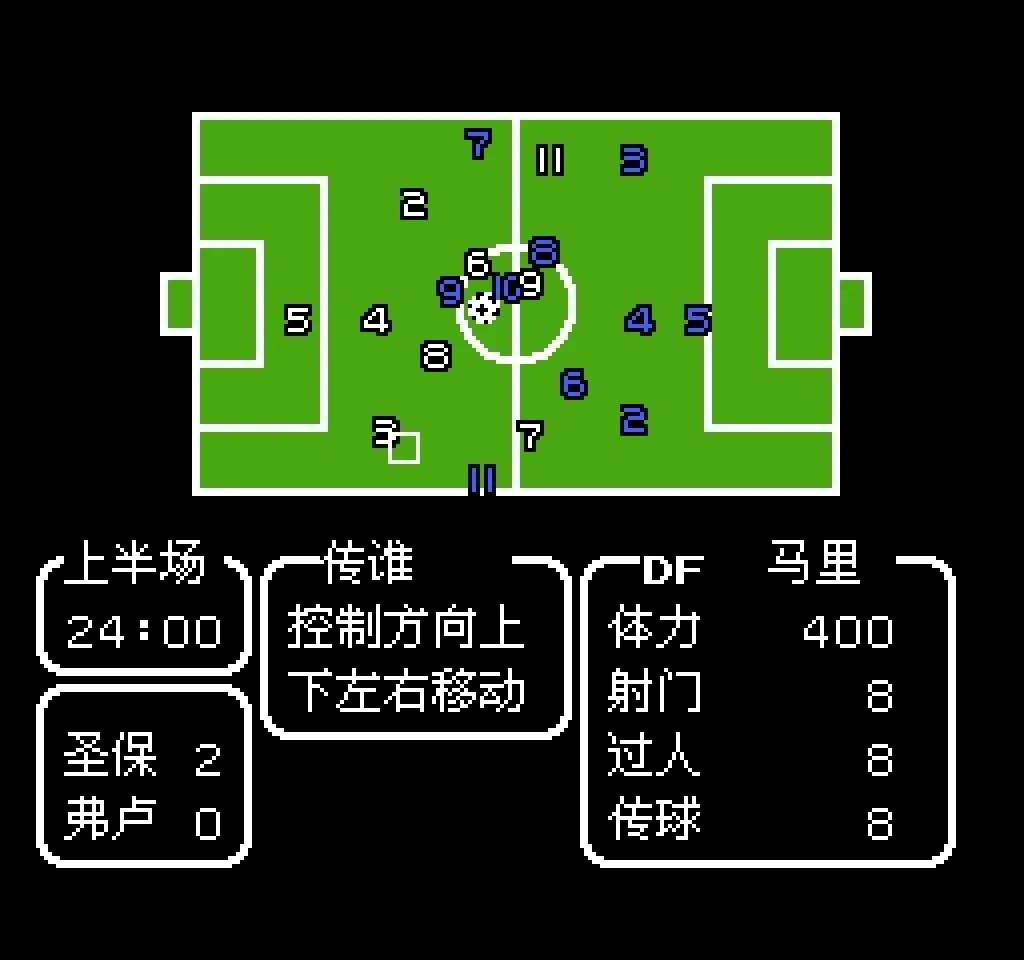 足球世界杯红白机游戏,红白机世界杯