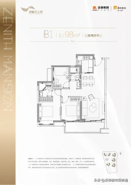 深圳宝安润峯云上府户型分析,深圳宝安云上润府楼盘