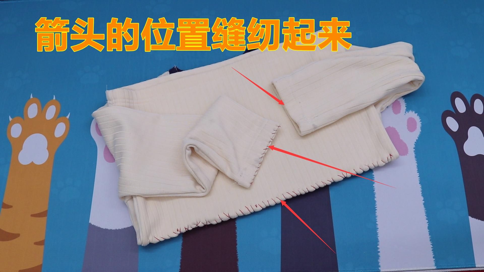 冬季毛衣秒变棉拖鞋,凉鞋用旧毛衣改棉拖鞋