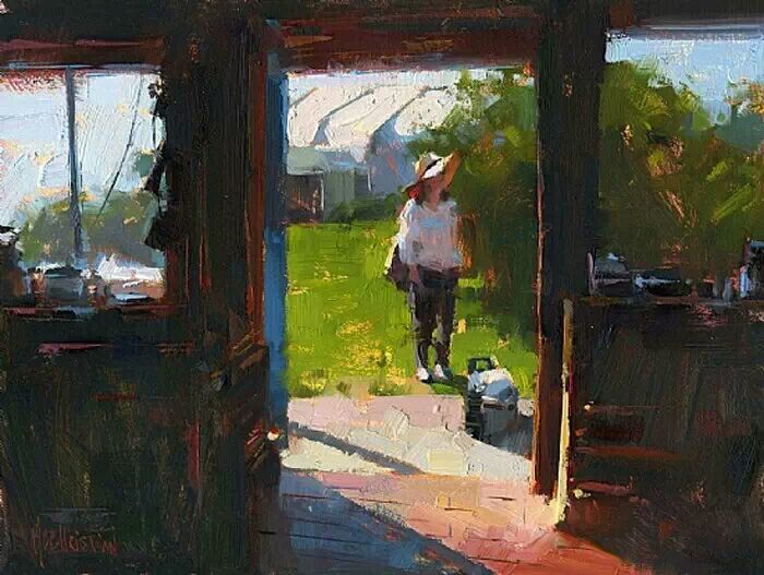 美国画家delbertgish油画作品欣赏,美国现代印象派女画家