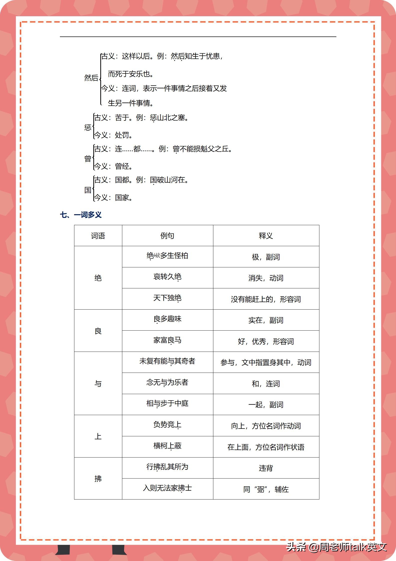 3小时巧记，初二语文期末考点梳理及易错板块｜不考第1，说不过去