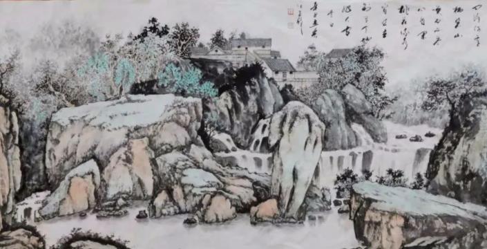 中美艺术作品展,中美书画艺术交流展