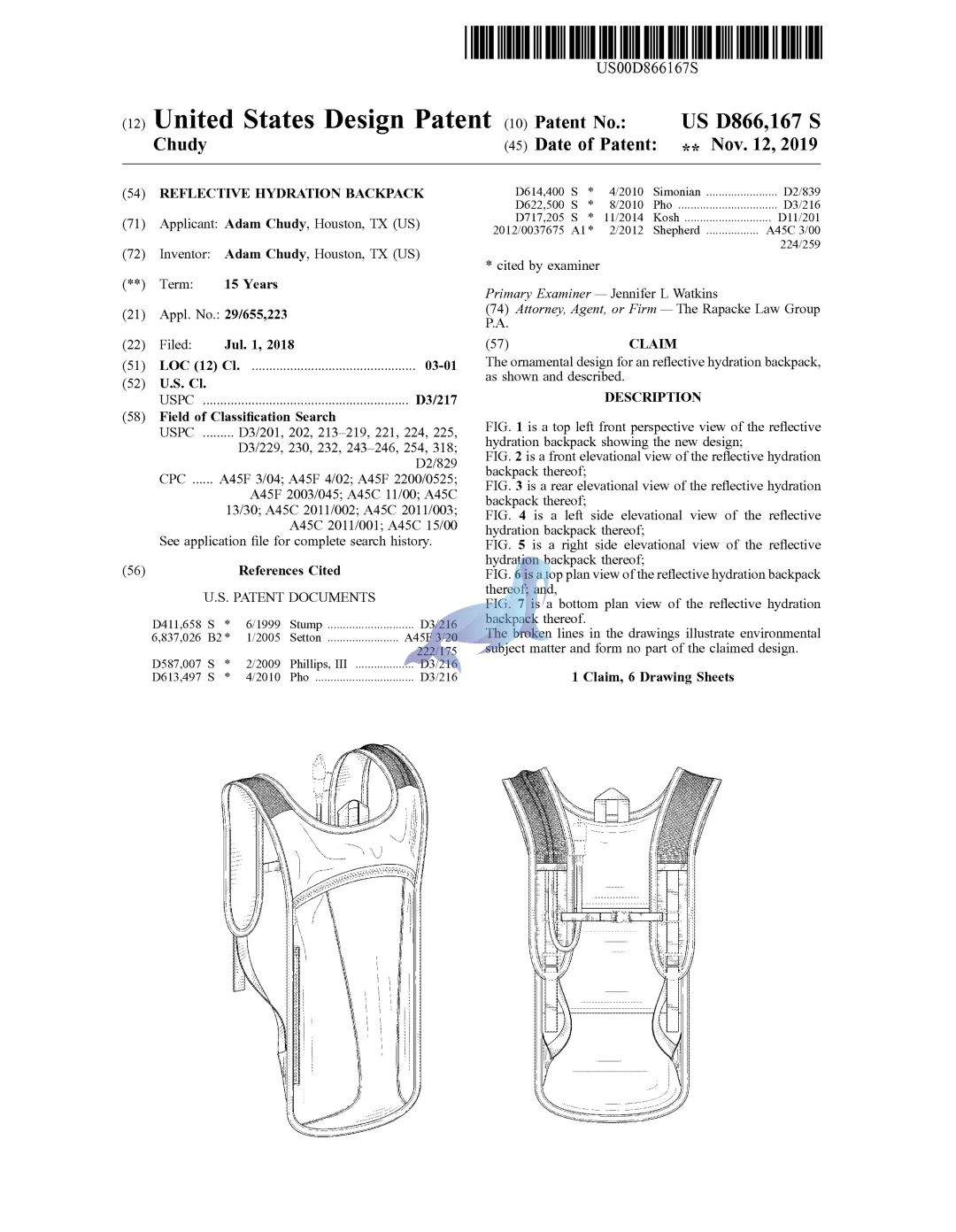 22-cv-4474和22-cv-1081，SRIPLAW律所代理新品牌，反光水袋背包