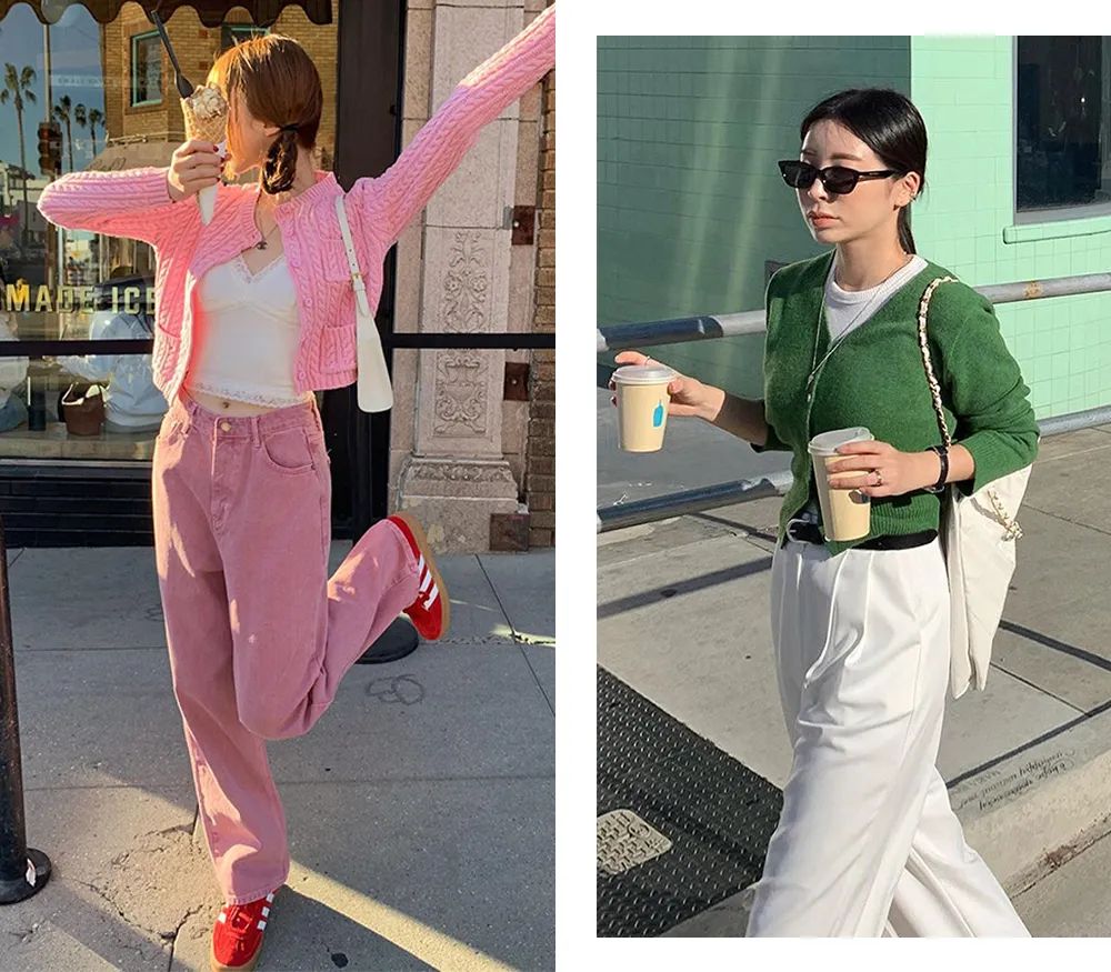 洋气时髦吊带针织,日系温柔风宽松慵懒新款针织