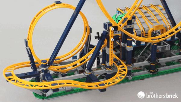 乐高翻滚过山车开箱并拼装,乐高过山车10303开箱