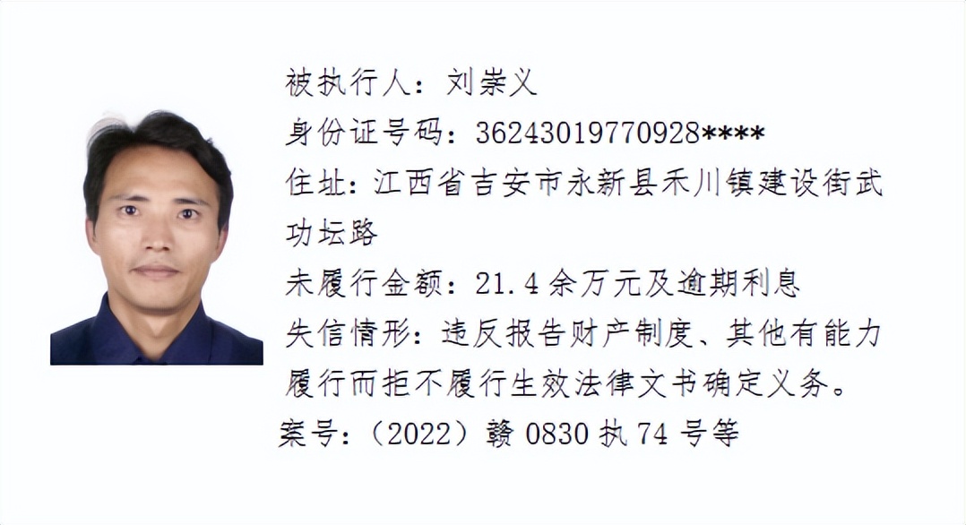 欠了几千元都不还，和他们打交道请小心！吉安这64人被曝光！