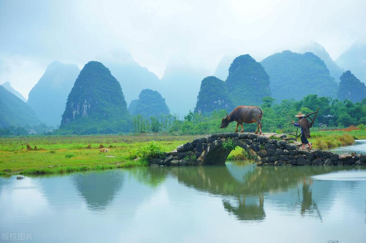 广西农村山水田园美景,广西7处山水田园风光