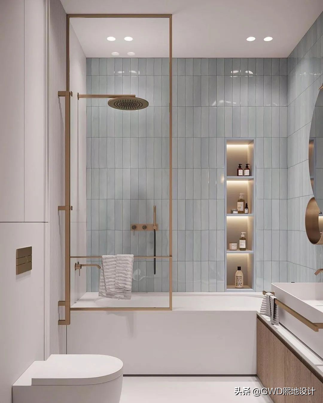 最美卫生间装修效果图,2021最火卫生间设计效果图