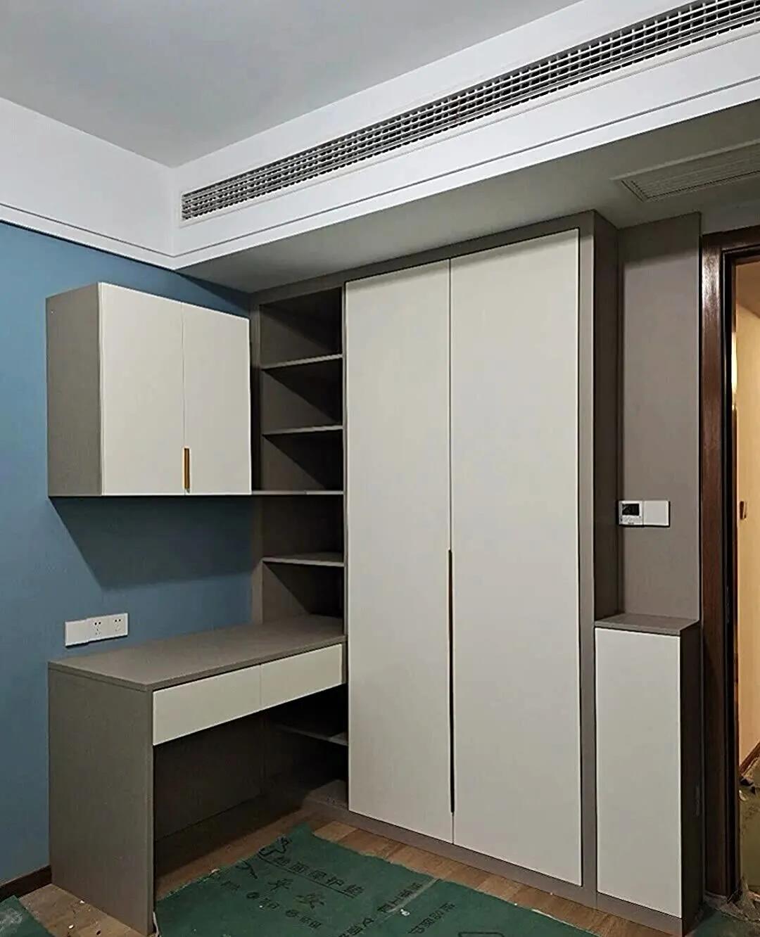 书桌衣柜一体180,儿童房定制书桌衣柜一体