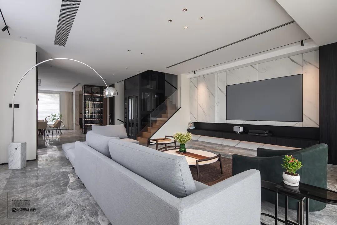 华浔装修中式,华浔现代轻奢别墅