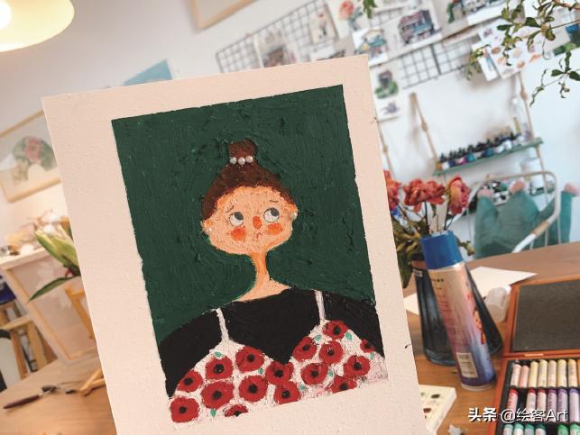 治愈了一切的不可爱图片,油画棒森系小清新插画