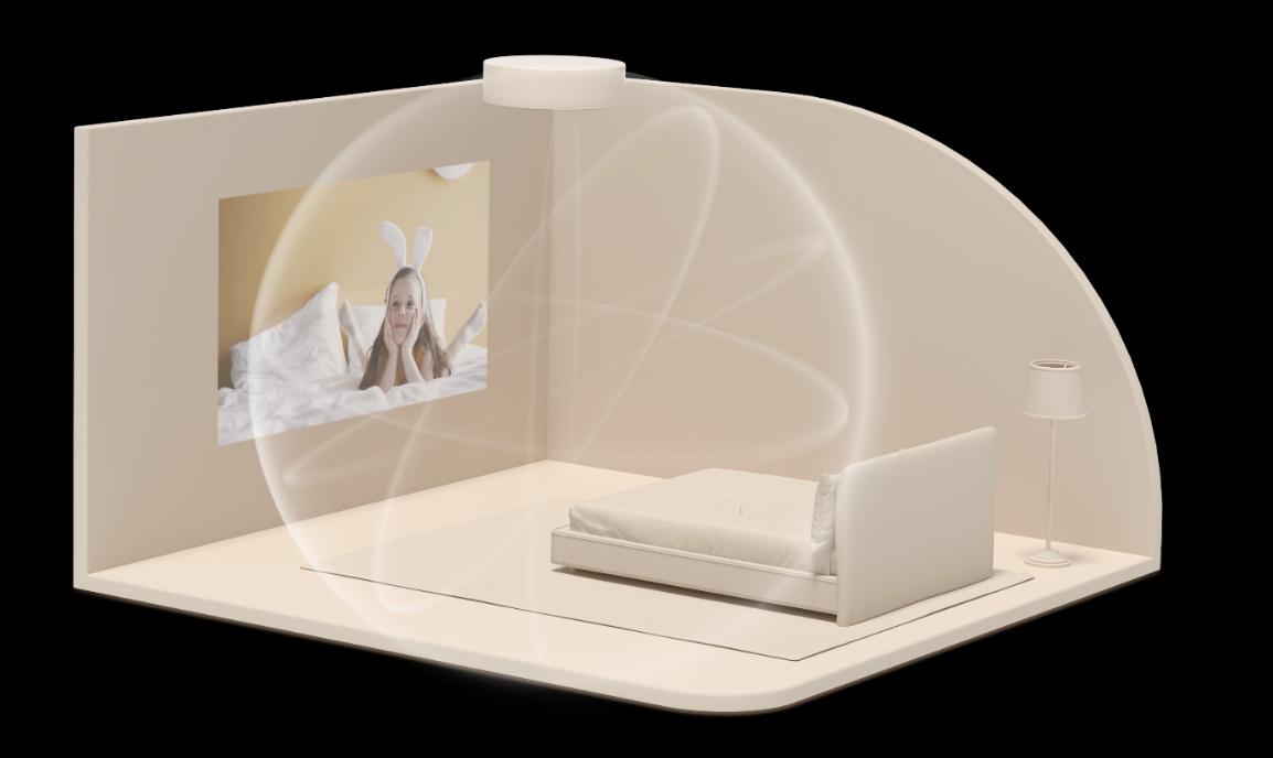 极米投影神灯客厅效果,极米投影灯一体