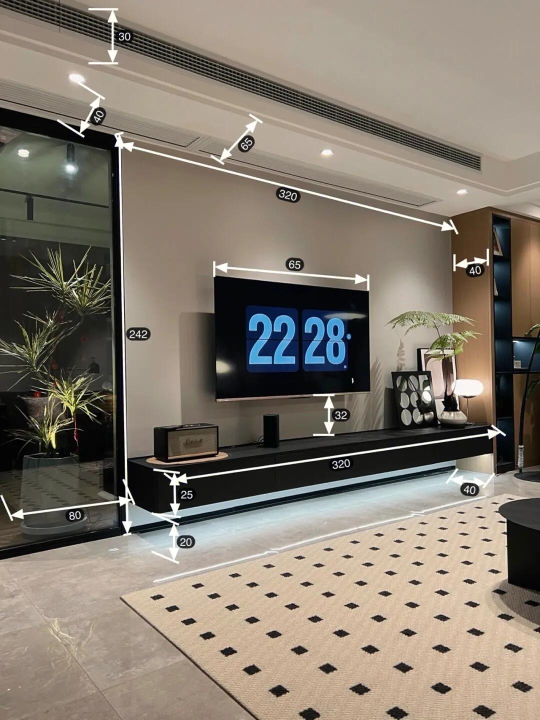 30款电视背景墙,中式电视背景墙图