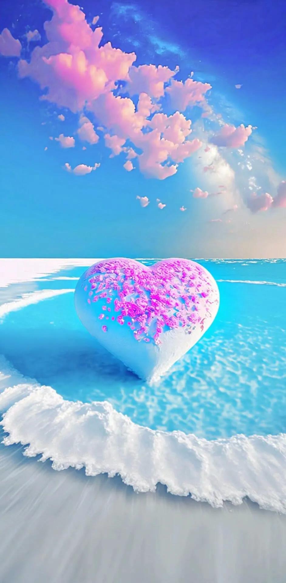 唯美心形壁纸高清图文,唯美爱心壁纸图片大全