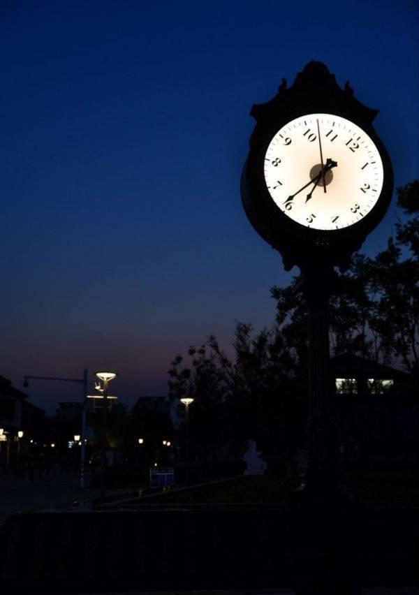 江南水乡蟠龙古镇夜景,上海青浦蟠龙古镇外景