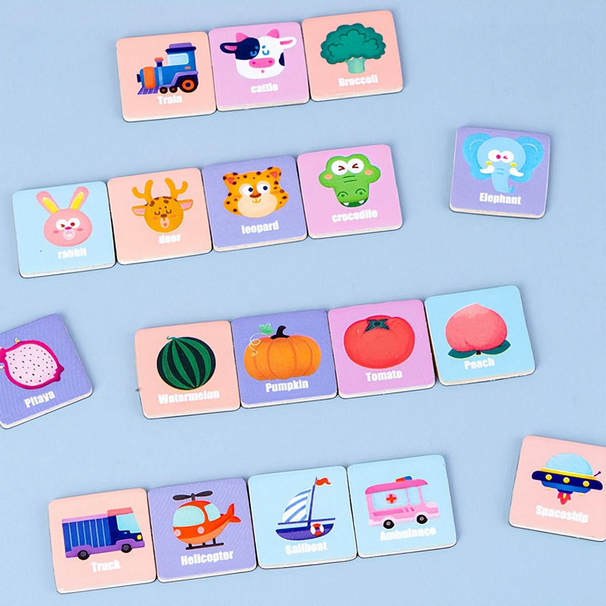 「义乌购新奇特」连连看木制游戏棋磁性对对碰