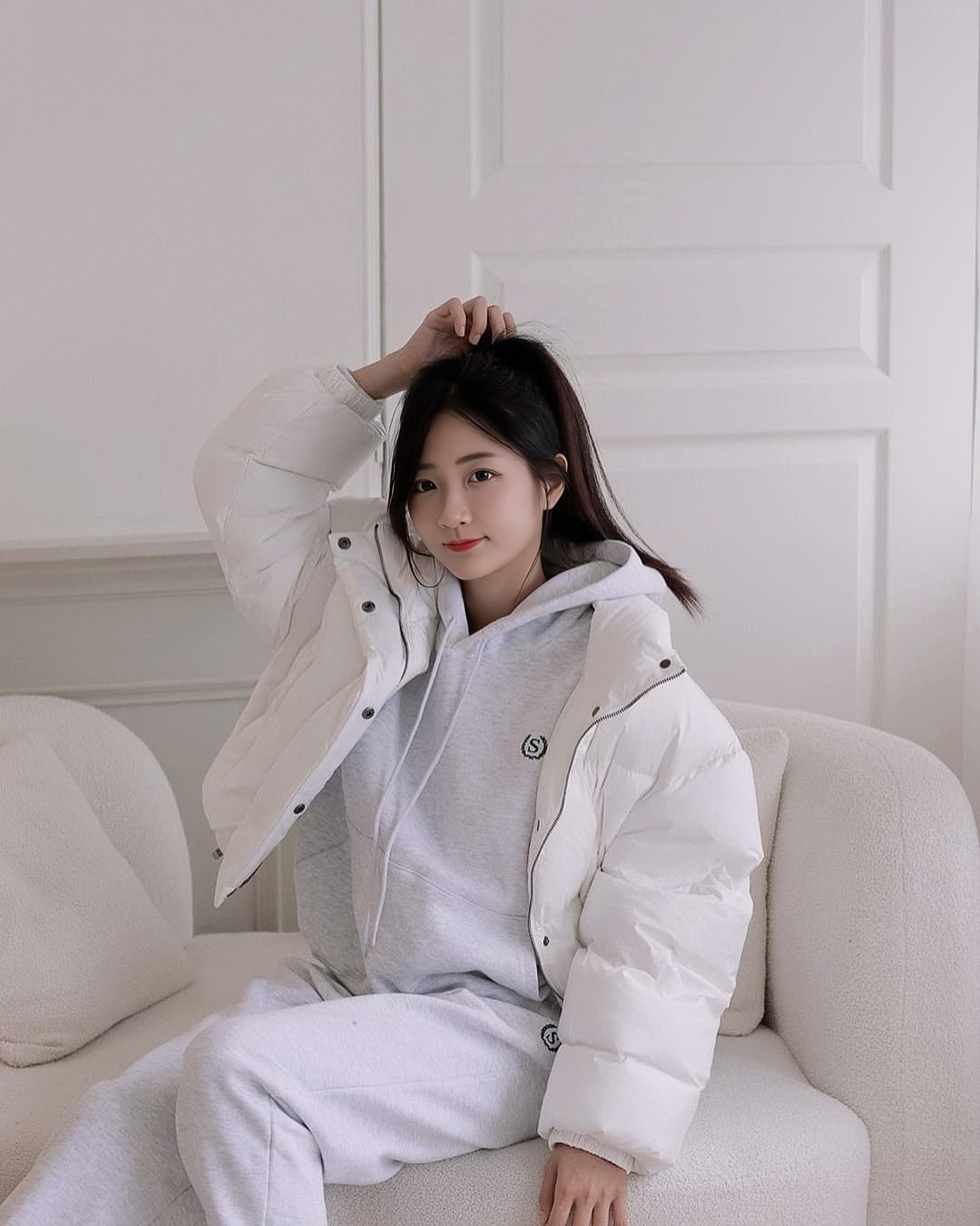 「音乐甜心许雅涵」跨行当模特百搭羽绒服来一波~