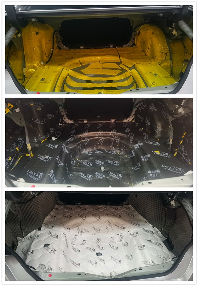 亚洲龙隔音改装案例青岛,大白鲨隔音材料金鲨和银鲨哪个好