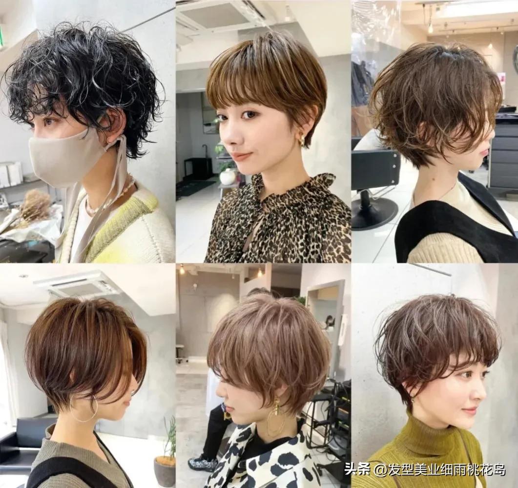 女生减龄显小短发合集,适合又多又粗发女生的短发