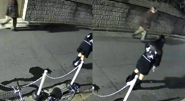 日本女子喝醉酒当街小便,过程被监控全拍下