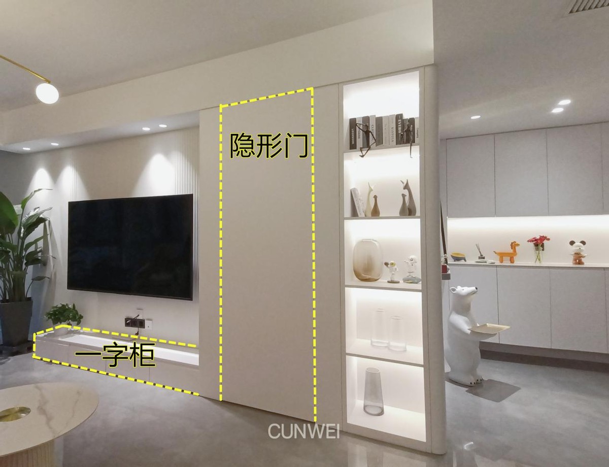 小户型收纳电视柜设计,电视柜这样设计美观又实用