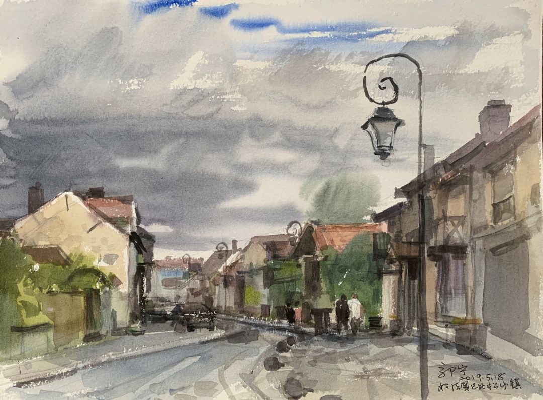 郭宁油画水彩画作品集,诗情画意