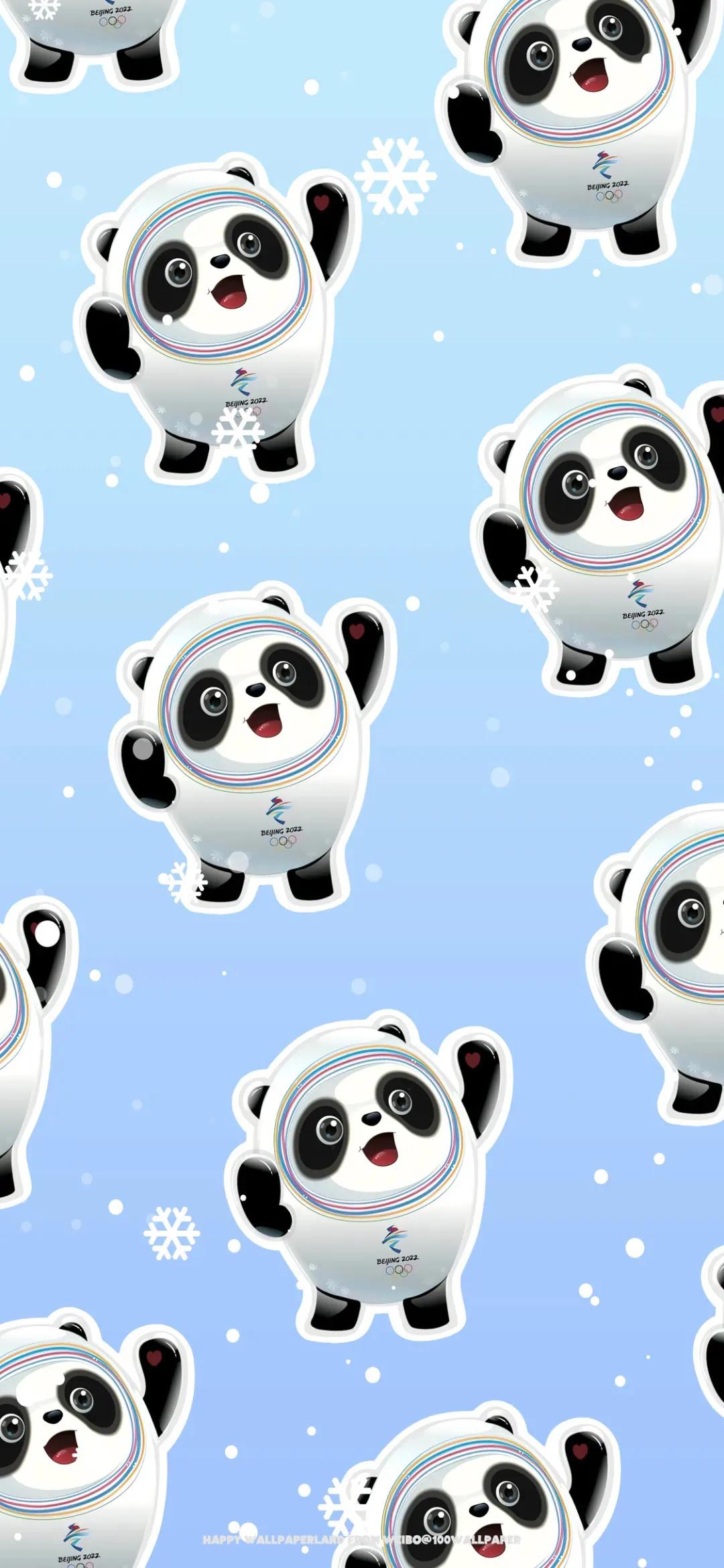 冰墩墩和雪容融头像框,冰墩墩和雪容融头像壁纸系列图片