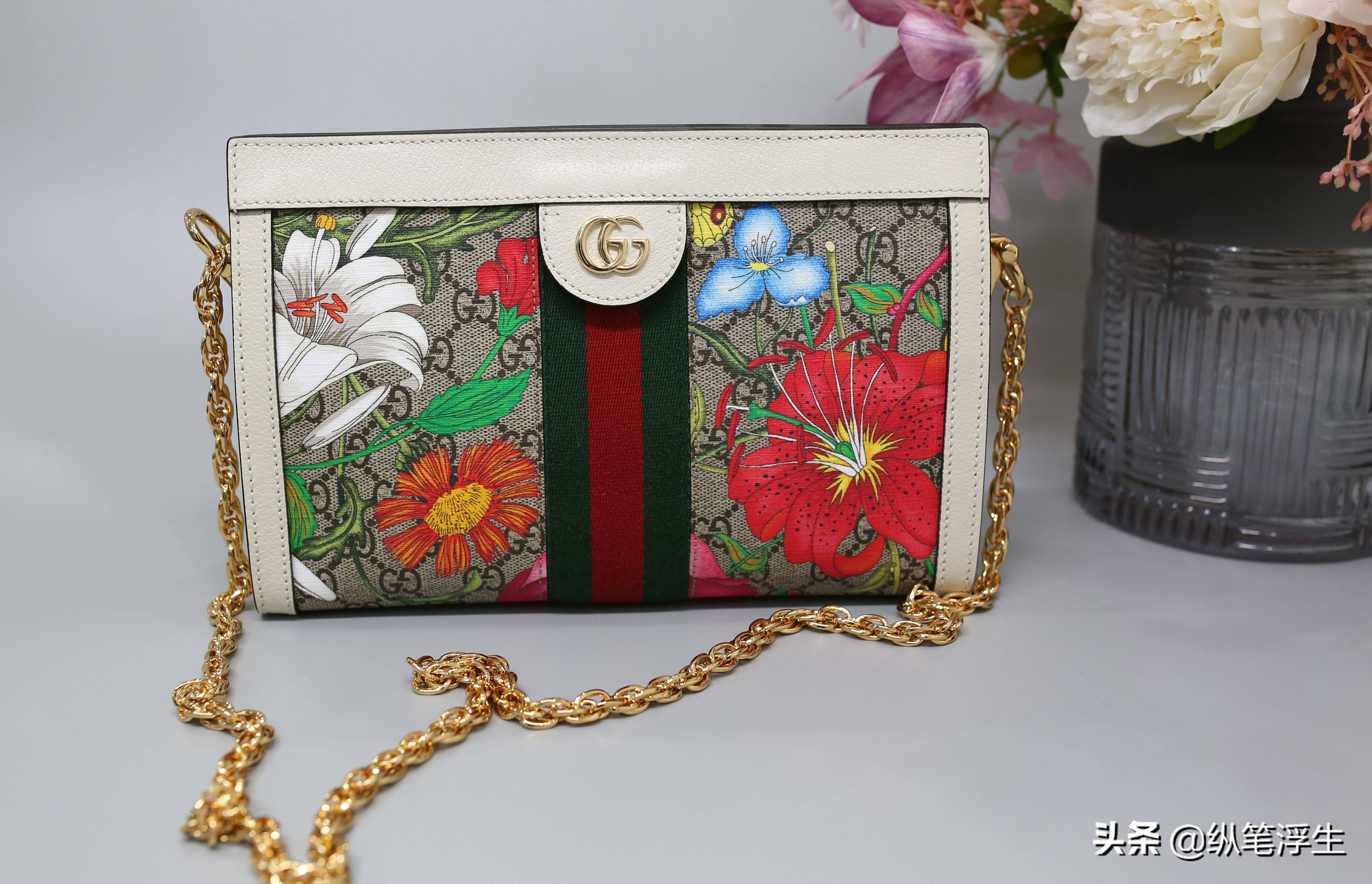 gucciophidia链条包开箱武广,gucciophidia手提包