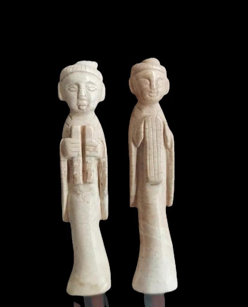 古代祭天神之玉，火烧玉，伎乐玉俑人