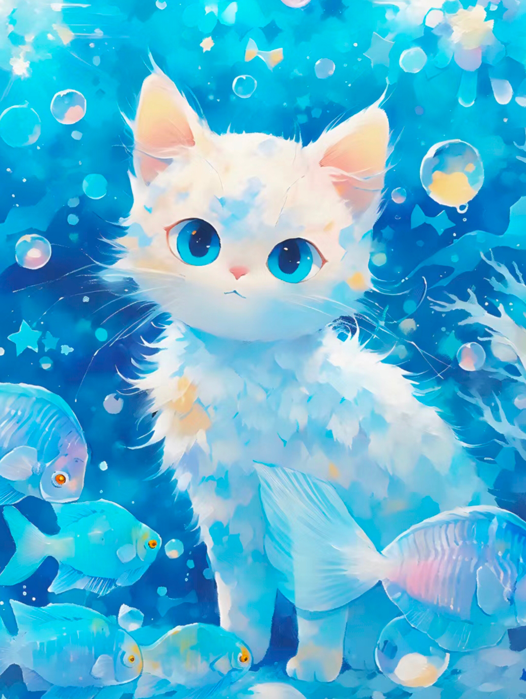 猫咪高清壁纸4k全屏60帧,萌萌哒粉色花篮里的猫咪图片壁纸