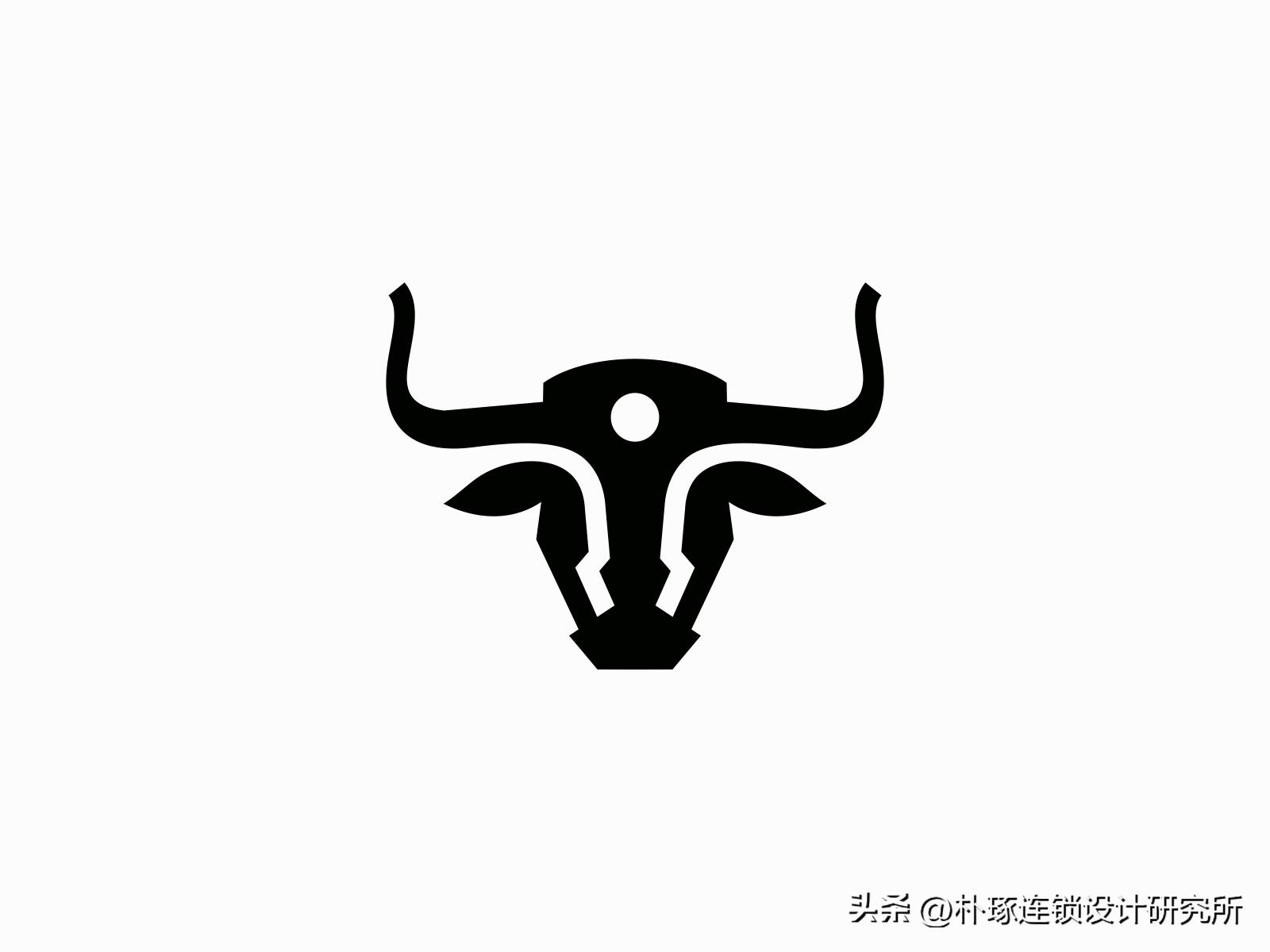 牛排店牛元素logo,牛logo设计创意图片