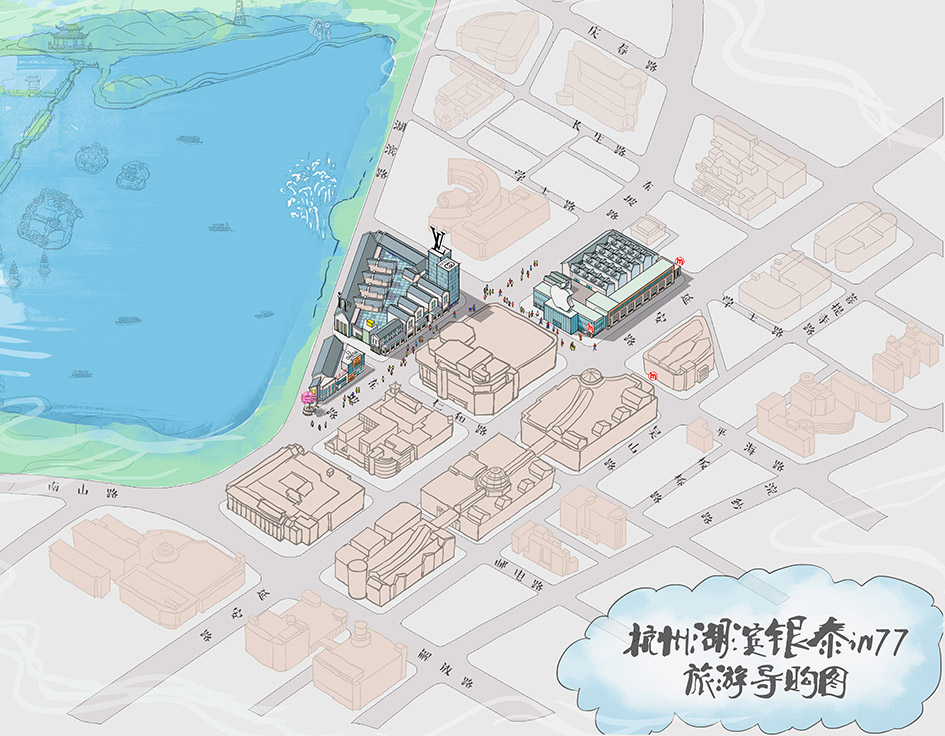 如何画商业手绘地图,市场地图怎样画才有创意