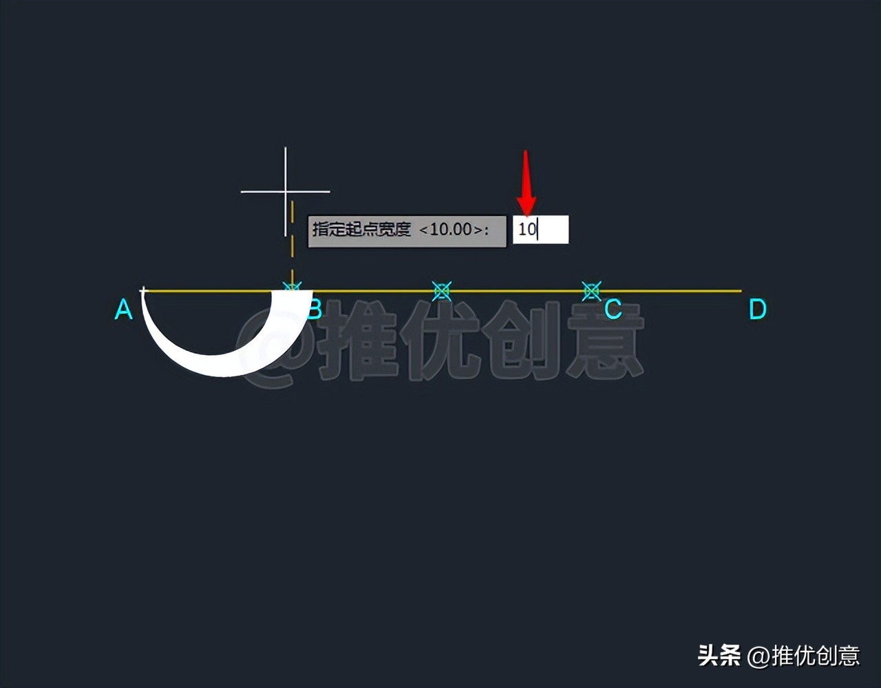 cad绘图多段线圆弧的画法,cad圆弧渐开线的简易画法