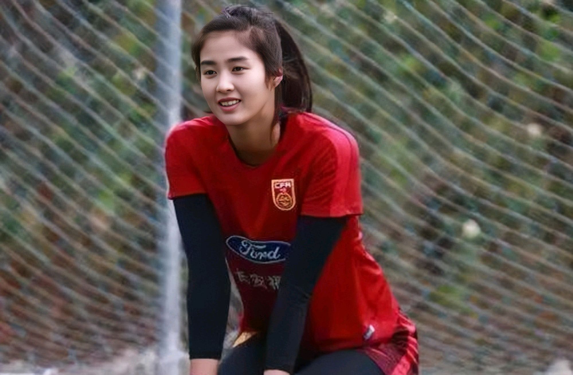 中国足球女友高颜值,中国足球女守门员