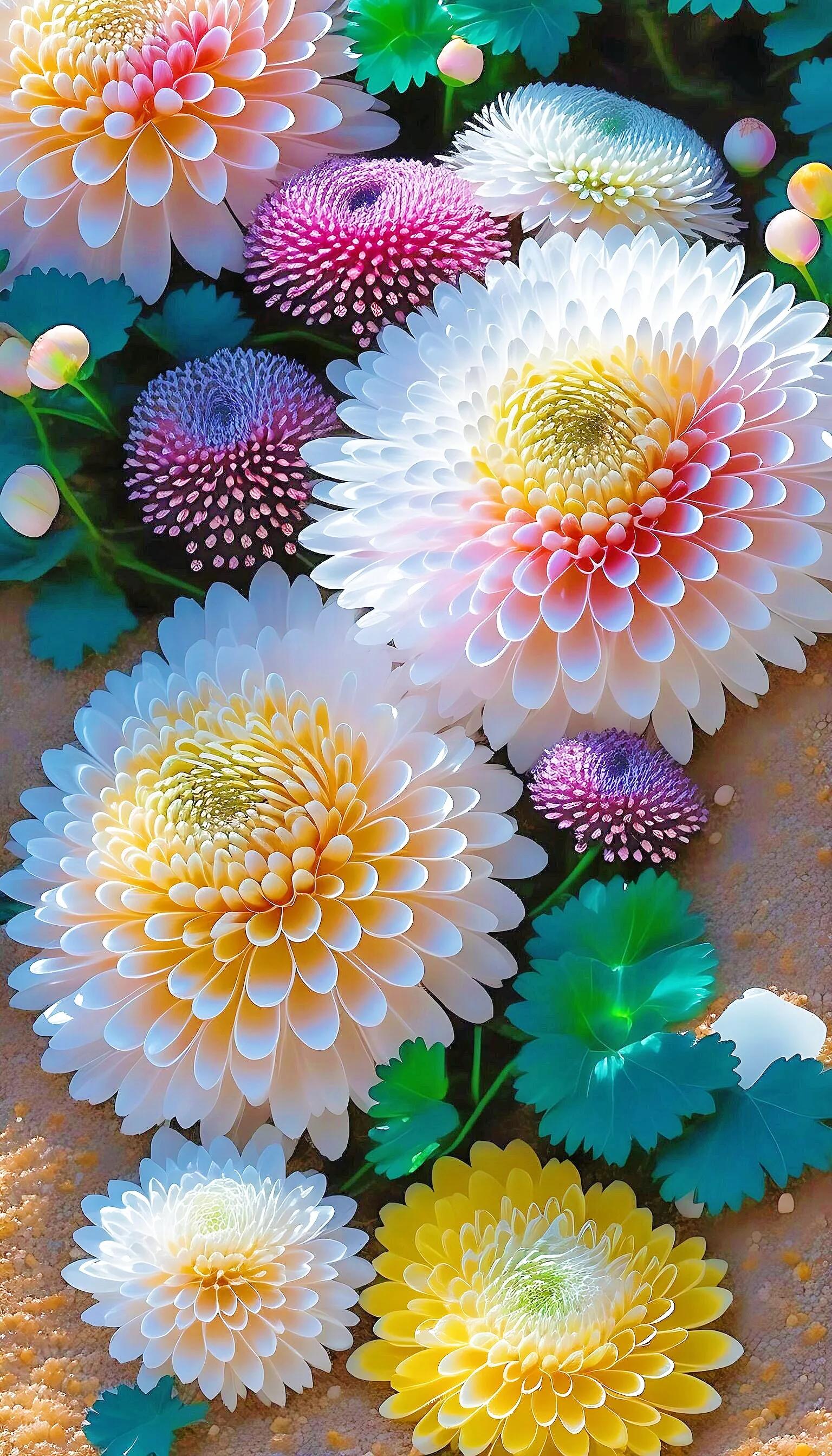 紫色菊花壁纸大全,壁纸小清新最新菊花