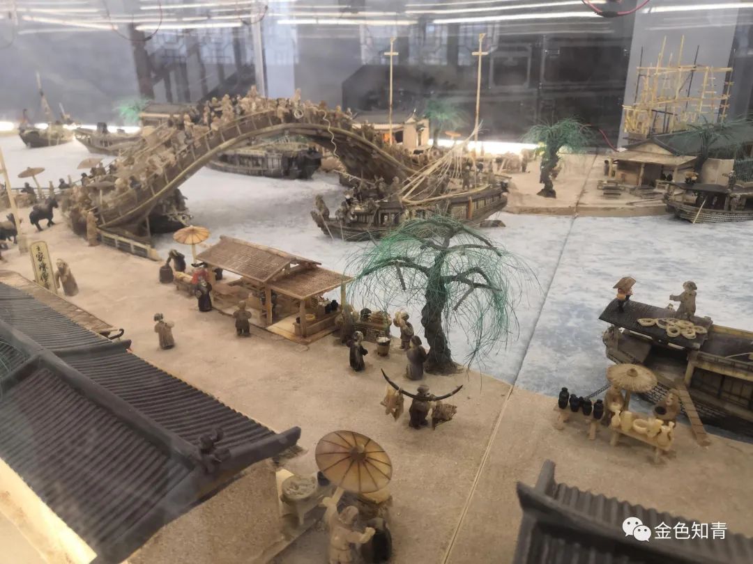 用馒头做一幅清明上河图,清明上河图用石材