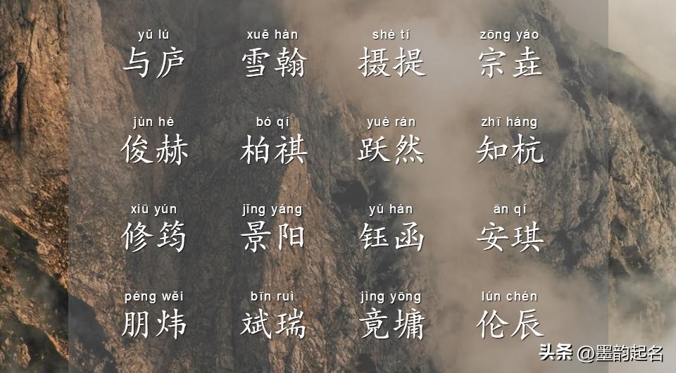 谦和文雅的男孩起名行好运,男孩起名单字寓意好的古风