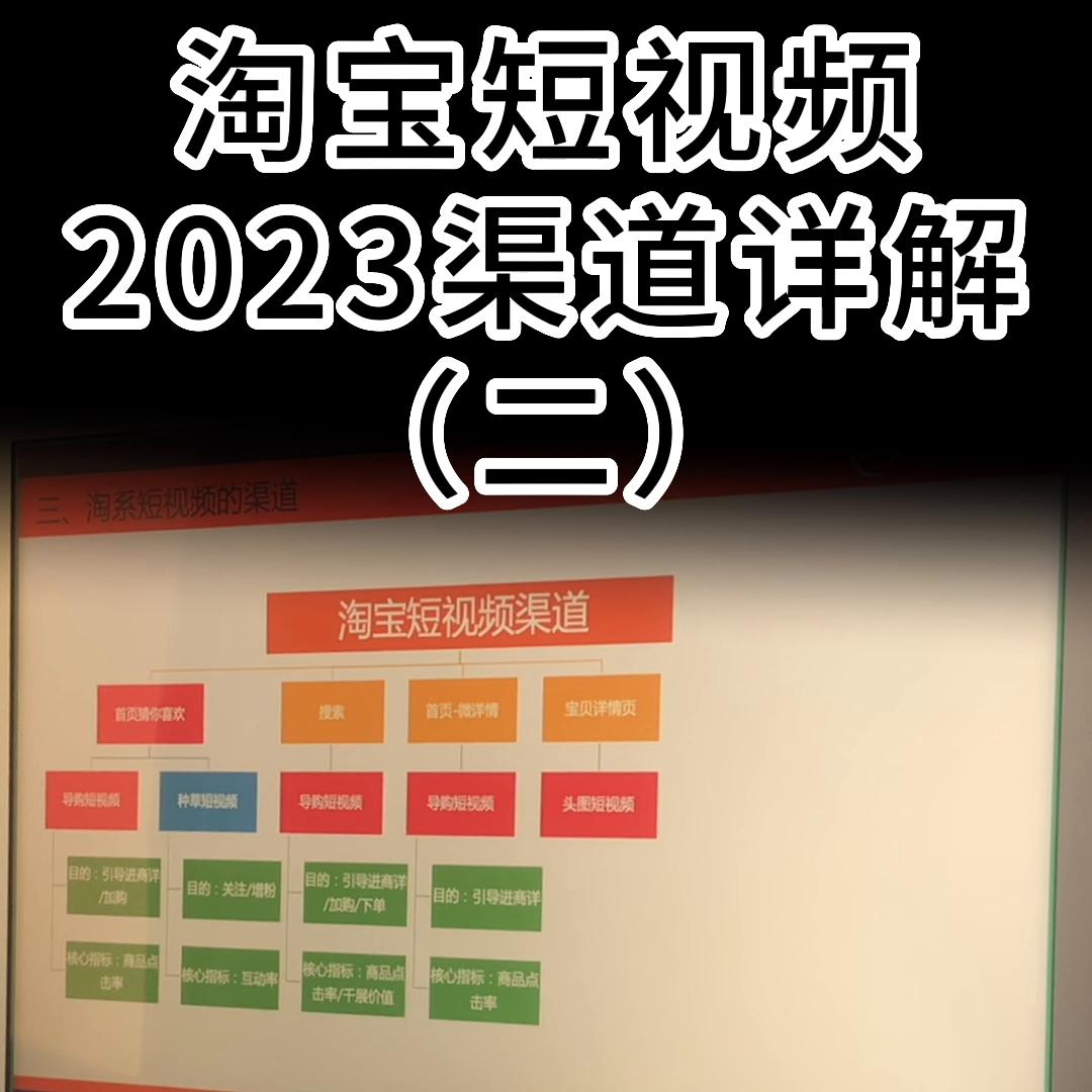 淘宝2028店铺激活教程视频大全,2023淘宝短视频流量入口是哪