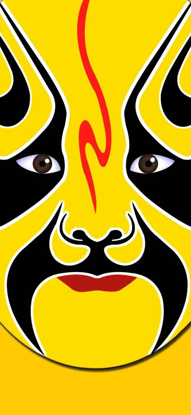 p30壁纸高清京剧脸谱,国潮京剧脸谱卡通壁纸